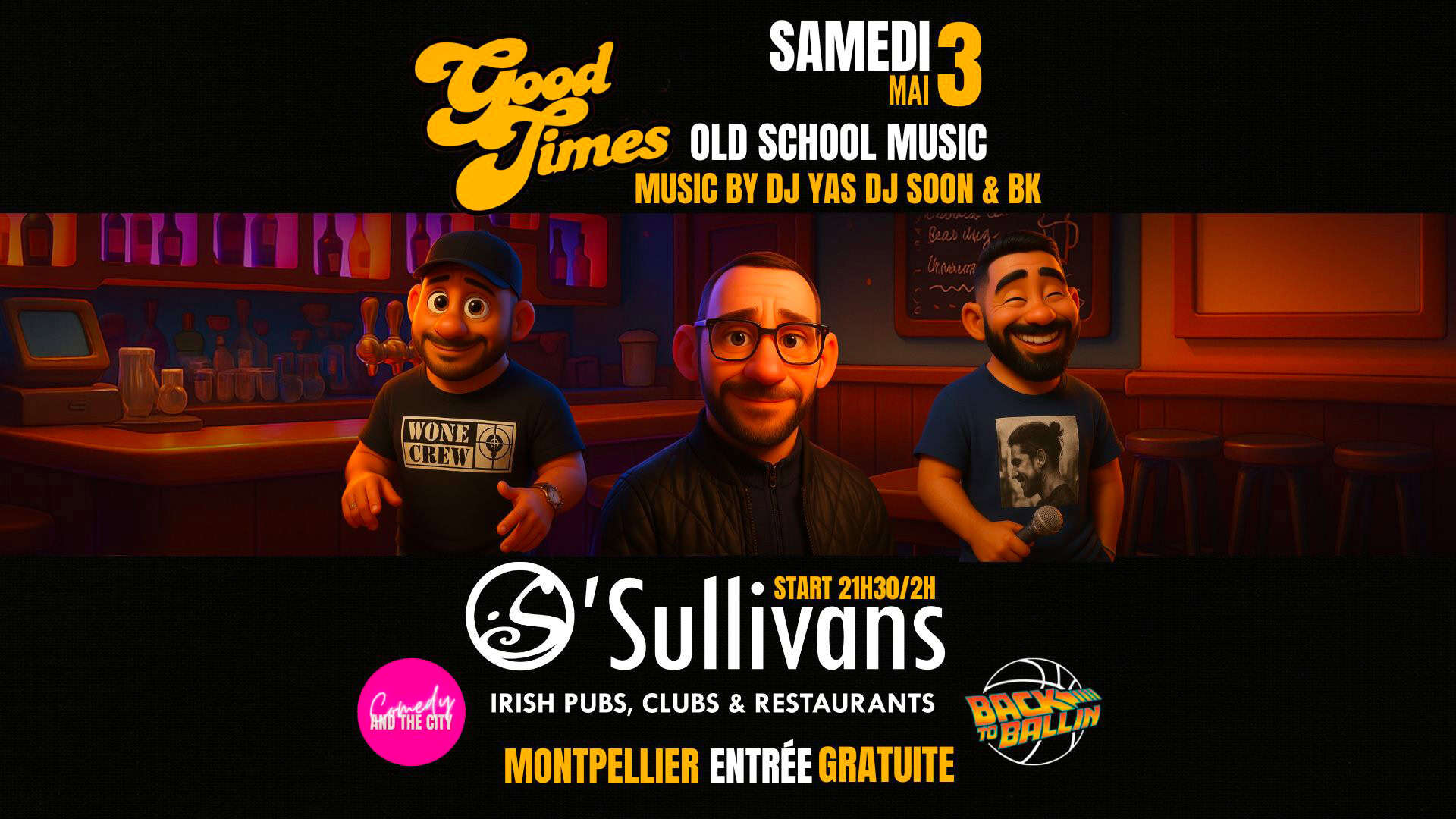 Soirée Good times O'Sullivans Montpellier