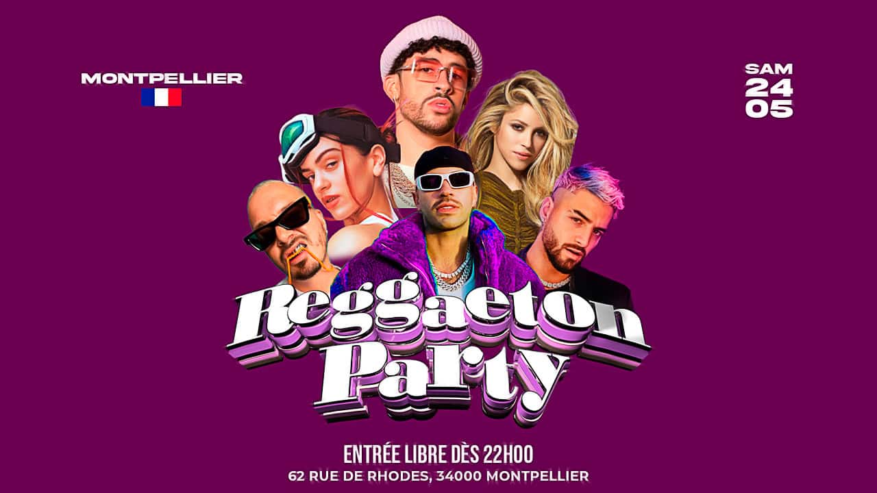 Reggaeton Party samedi 24 mai O'Sullivans Pub Montpellier