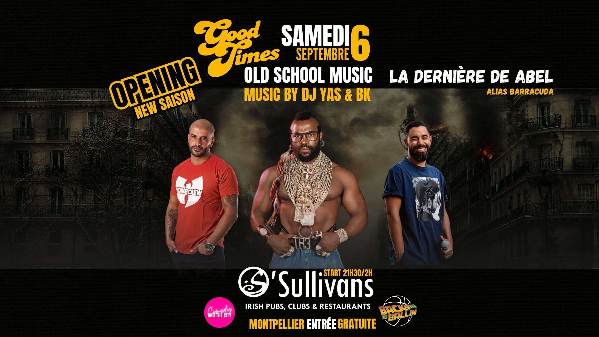 Good Times 6 septembre O’Sullivans Montpellier