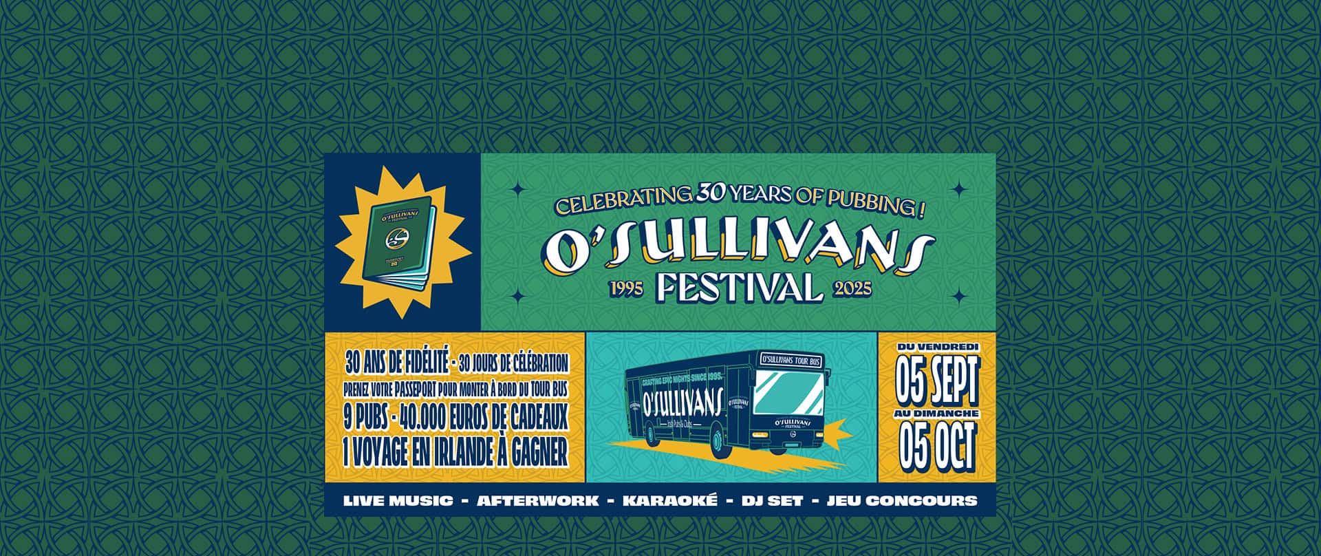 30 ans O'SULLIVANS