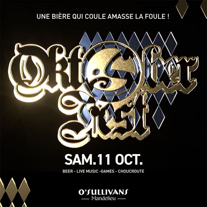 OKTOBERFEST 2025 à Mandelieu O'Sullivans