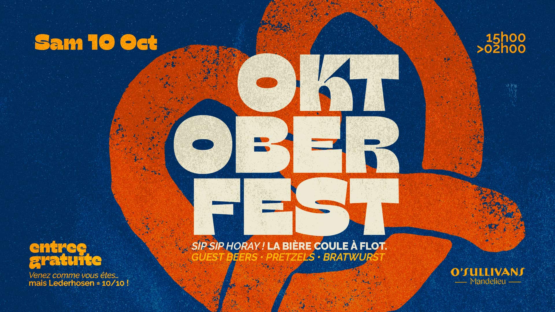 OktoberFest2026 O'Sullivans Mandelieu